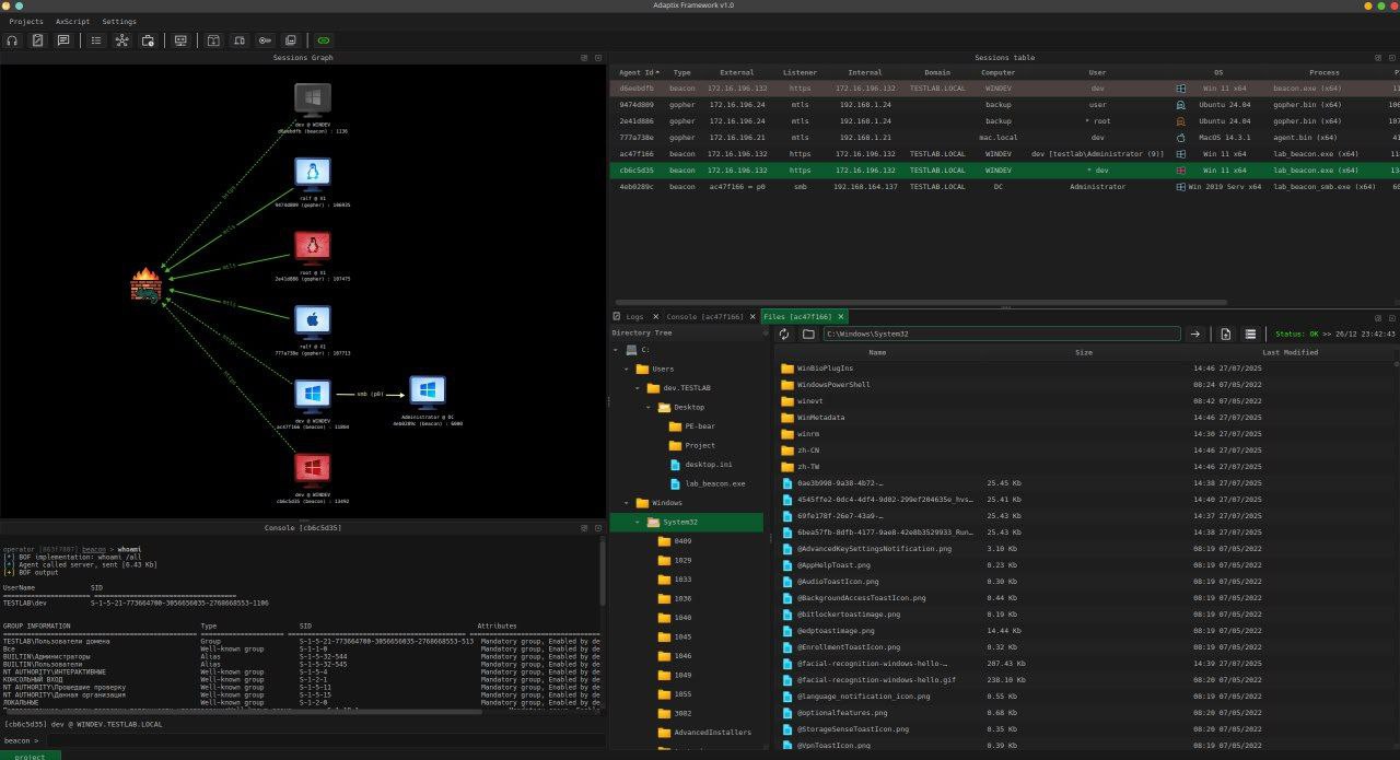 AdaptixC2 v1.1 UPDATE