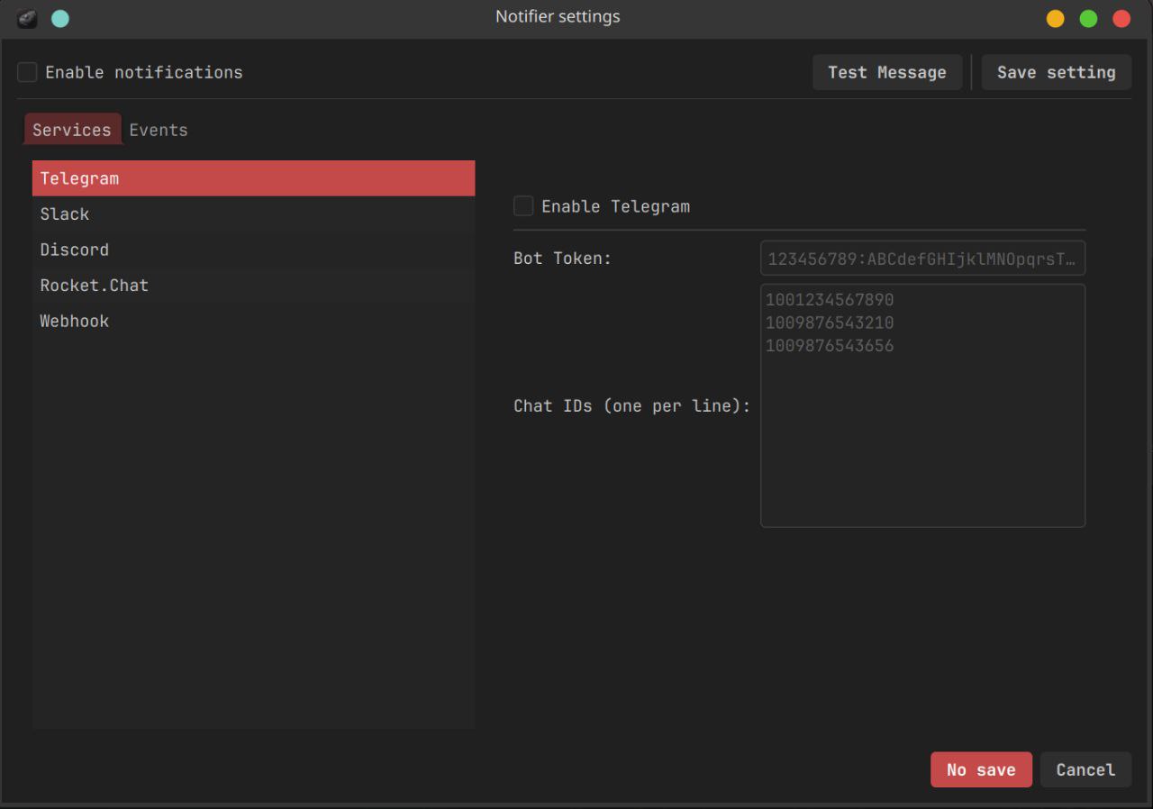 В последней версии были убраны оповещения в Tg/Web. Теперь это отдельный service extender, который…