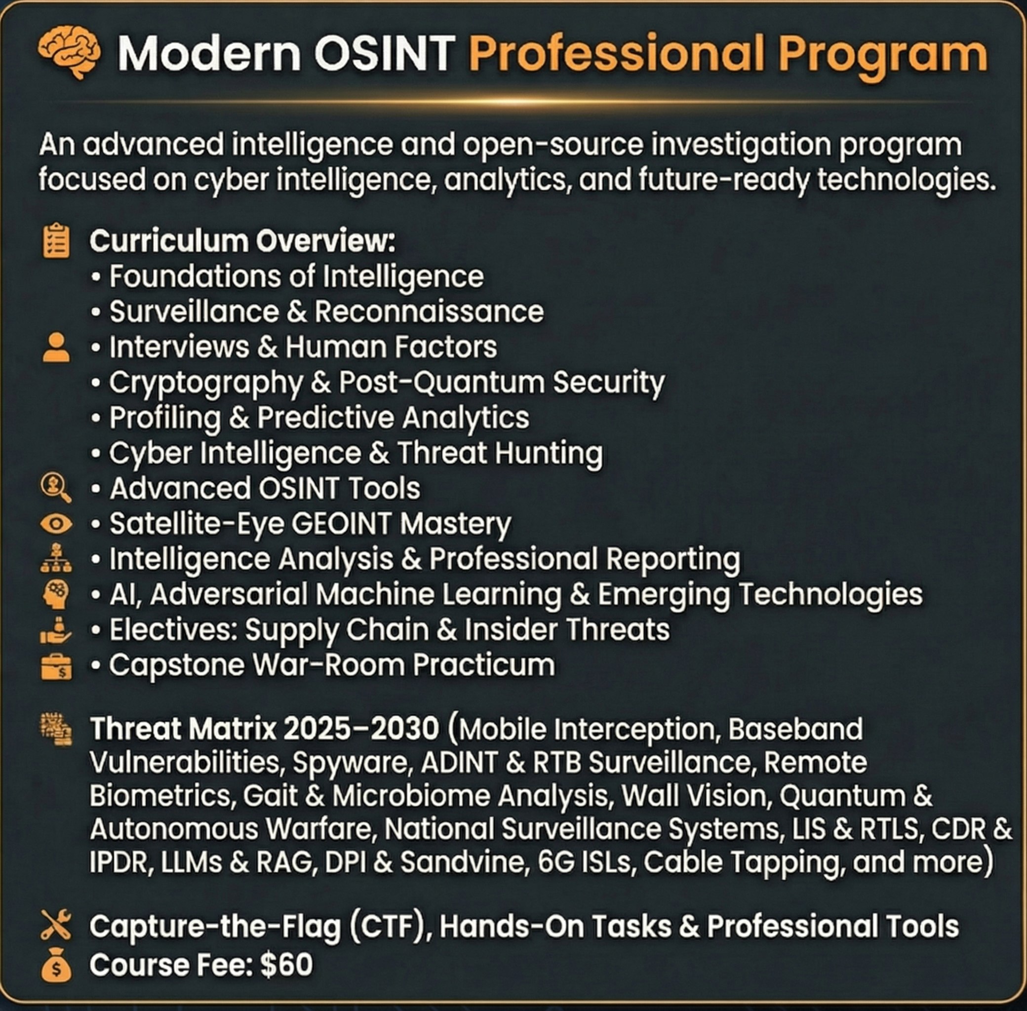 Modern OSINT Professional Program🧠